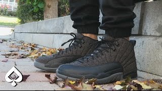 Air Jordan 12 quotWoolquot ONFEET REVIEW  OOTD [upl. by Annawt]