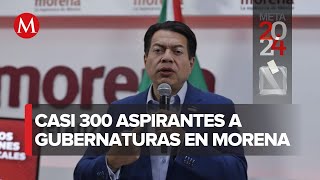 Morena registra 285 aspirantes a 9 gubernaturas [upl. by Attenehs]