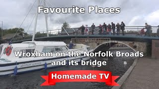 Norfolk Broads boats at Wroxham and its famous bridge [upl. by Zetta]