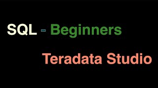 SQL for Beginners in Teradata Studio using Dillards Database [upl. by Chastity206]