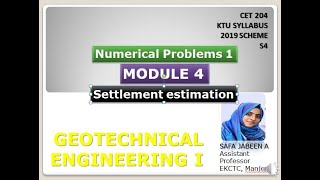 Geotechnical Engineering IKTU SyllabusModule 4 Numerical Problems 1 [upl. by Alliuqa]