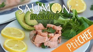 Recette de saumon mariné au citron et persil  Ptitchefcom [upl. by Finlay]