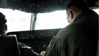 KC10 Cockpit landing at McGuire AFB [upl. by Willis]