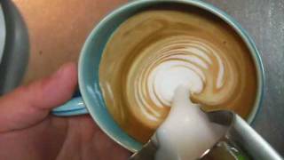 How to froth milk for latte art without steam [upl. by Bridie663]