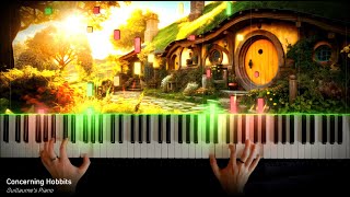 Lord of the Rings  Concerning Hobbits  Piano Cover [upl. by Oisorbma]