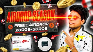 😱😱 Earn Freee Gauranteed 5000 From Airdrops  Biggest Crypto Airdrop of 2024  Best Airdrop 2024 [upl. by Bronk637]