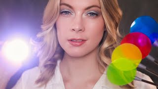 ASMR Eye Exam amp Color Blind Test Medical Roleplay Light Triggers Follow My Instructions [upl. by Lachman951]