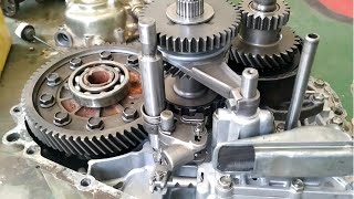 how to disassemble and reassemble semi automatic transmission अर्ध स्वचालित प्रसारण انتقال [upl. by Tews]