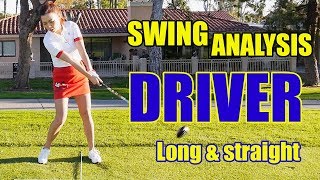 Swing Analysis  Driver Swing  Golf with Aimee [upl. by Andromache764]