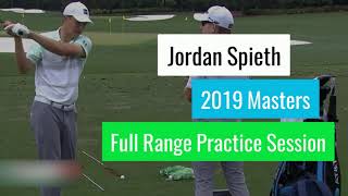 Jordan Spieth 2019 Masters Saturday Practice Range Session Full [upl. by Nonregla]