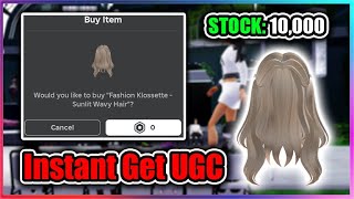 UGC LIMITED FASHION KLOSSETTE Script  Instant Get Sunlit Wavy Hair [upl. by Ennaxor]