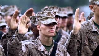 Marines Recite the Oath of Enlistment [upl. by Aerdna]