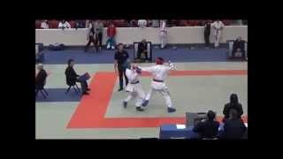 Karaté Contact  Championnats de France 2015  Macéo Lassalle 76kg [upl. by Sukhum]