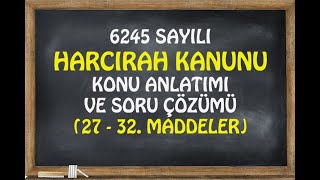 Harcırah Kanunu Madde 27 28 29 3031 32 [upl. by Ennalorac]