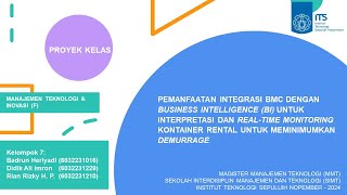 PEMANFAATAN INTEGRASI BMC DENGAN BUSINESS INTELLIGENCE BI UNTUK INTERPRETASI DAN REALTIME [upl. by Otanutrof]