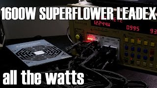 Superflower 1600w leadex Titanium Review amp Load Testing [upl. by Angadresma61]