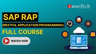 SAP RAP Restful Application Programming Full Course  ZaranTech [upl. by Notac]