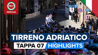 TirrenoAdriatico 2022 Tappa 7 Highlights [upl. by Ahsekahs]