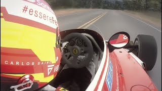 Carlos Sainz pushing Clay Regazonis Ferrari 312t to the limit at Pikes Peak 2022  assettocorsa [upl. by Nyrad]