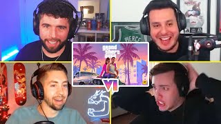 GTA RP Streamers Reaction To GTA VI Trailer [upl. by Tandie]