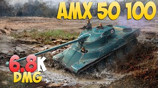 AMX 50 100  6 Kills 68K DMG  Three marks  World Of Tanks [upl. by Kal]