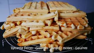 Galettes belges molles gaufres au MCC Monsieur Cuisine connect [upl. by Brieta]