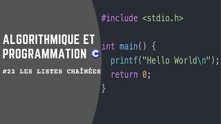 Programmation C 22  Les Listes Chaînées البرمجة بلغة سي [upl. by Sansone803]