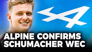 Alpine CONFIRM Schumacher for 2024 WEC l GPFans News [upl. by Lalitta905]