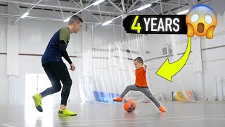 3 EASY FOOTBALL SKILLS for KIDS  Football soccer tutorial [upl. by Holland888]