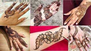 new style mehndi design😍😍 front hand beutiful🤩🤩 back hand mehndi design 👆👆 [upl. by Erodaeht]