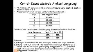 Departementalisasi bop  alokasi langsung [upl. by Yrak]