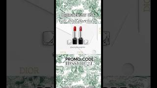 Dior Lipstick frebies💄 Dior Beauty Website USA when you purchase minimum 125 deals promocode [upl. by Yrrad]