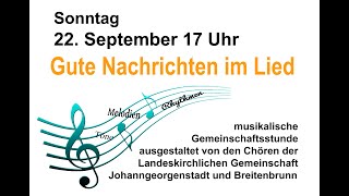 Gesangsgottesdienst am 22 September 2024 um 17 Uhr [upl. by Yecal]