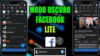 ACTIVAR MODO OSCURO en FACEBOOK LITE [upl. by Hyman]