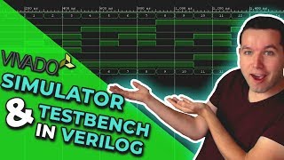 Vivado Simulator and Test Bench in Verilog  Xilinx FPGA Programming Tutorials [upl. by Aihtyc]