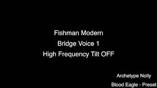 Fishman Fluence Modern  High Frequency Tilt Comparison HIGH GAIN [upl. by Alfonzo]