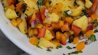 HOW TO MAKE TASTY PINEAPPLE SALSA  EASY HOMEMADE SALSA RECIPE [upl. by Pfeffer254]