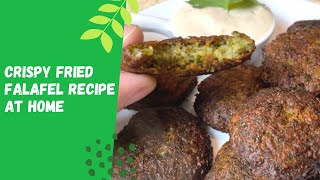 Crispy Fried Falafel Recipe Using Canned Chickpeas  Easy Falafel Recipe at Home  Falafel Recipes [upl. by Noleta981]