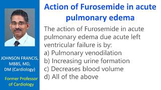 Action of Furosemide in acute pulmonary edema [upl. by Allerus191]