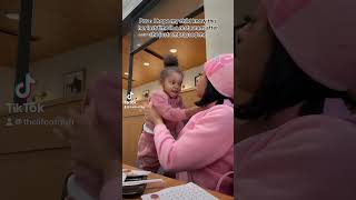 her last time in a restaurant 😭😭  like and subscribe girlmom toddlers [upl. by Eelarual]