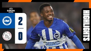 UEL Highlights Brighton 2 Ajax 0 [upl. by Aeriela]