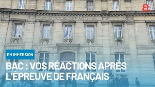 Bac 2024  vos réactions à la sortie de lépreuve de français [upl. by Salkin]