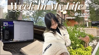 uni vlog a week in my life  freshman year at CWRU studying classes friends etc [upl. by Hako]