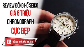 Review đồng hồ Seiko Choronograph sang trọng thể thao cực đẹp [upl. by Nyrat]