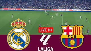 LIVE Real Madrid vs Barcelona La Liga 202425 Full match  Video game simulation [upl. by Queen]