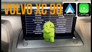 Radio Android 9 cali carplay  android auto montaż w Volvo XC90 [upl. by Reis973]