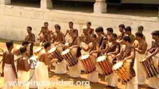 Pandi Melam  Chenda  Traditional Orchestra Kerala India [upl. by Sergo]