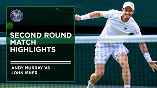 Andy Murray vs John Isner  Match Highlights  Wimbledon 2022 [upl. by Gnet143]