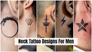 Most Attractive Small Neck Tattoos For Men  Latest Neck Tattoo Designs  Neck Tattoo Ideas For Men [upl. by Attolrahc363]