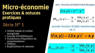 Microéconomie 14 Exercices corrigés amp astuces pratiques [upl. by Lilaj383]